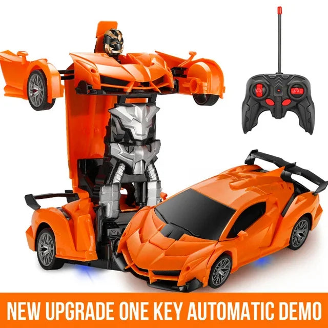 2-in-1 Remote Control Transforming Robot Car