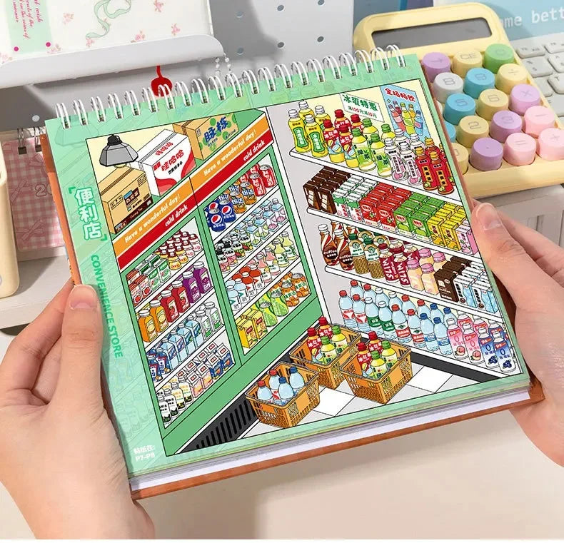 3D Sticker Scene Book — DIY Kawaii Decorative Craft Set