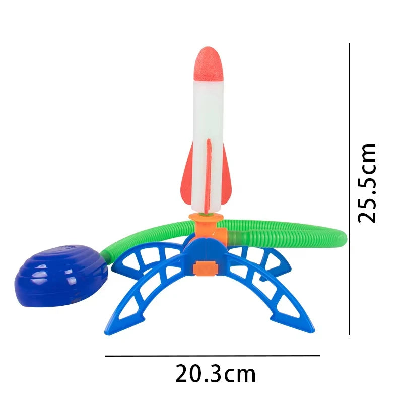 Glowing Stomp Rocket Launcher for Kids – Outdoor Step-to-Launch Toy with Soft Foam Tip