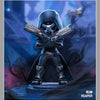 A dark armored figure resembling Reaper stands in a dramatic pose against a blue and black background.