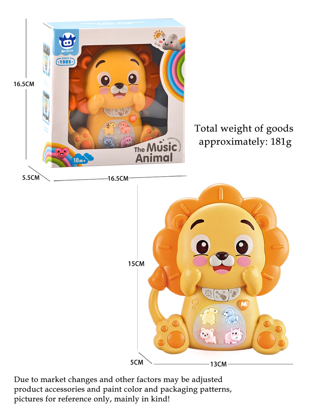 Interactive Musical Piano Toy with Animal Friends
