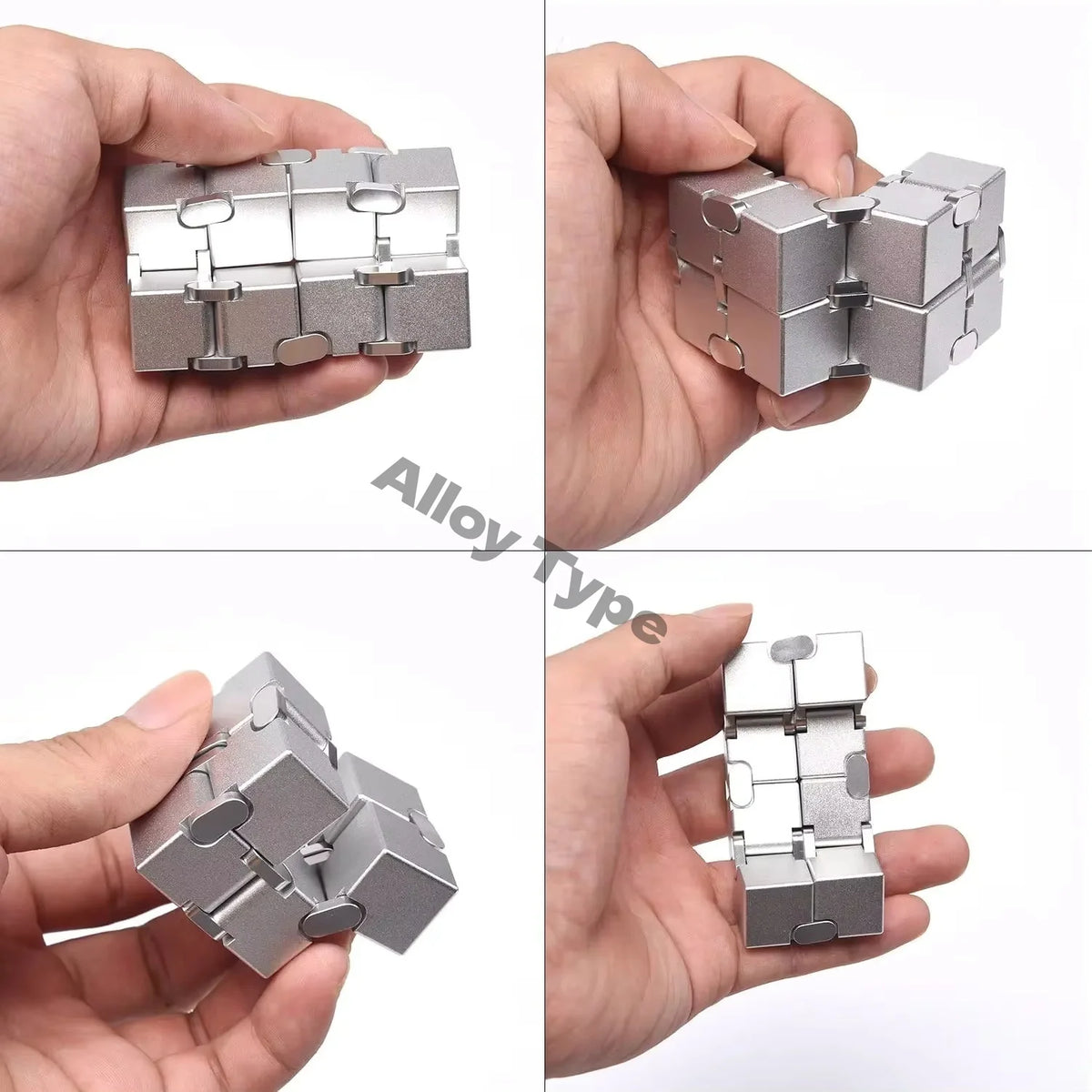 Infinity Cube Fidget Toy – Durable Metal & Plastic Stress Reliever
