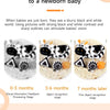 Black and White Animal Hanging Toys for Baby Car Seat and Stroller