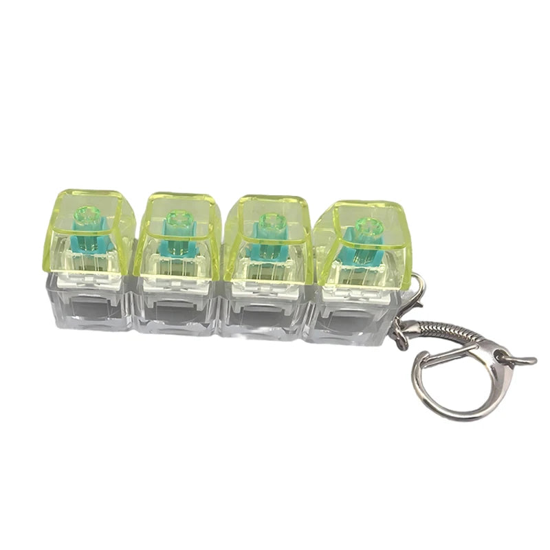 LED Crystal Keyboard Keychain Fidget Toy