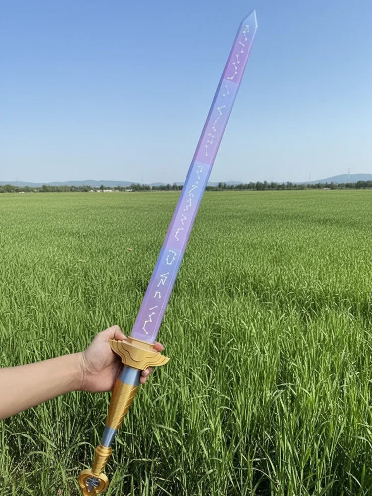 Purple Telescopic Rumi Sword Cosplay Prop