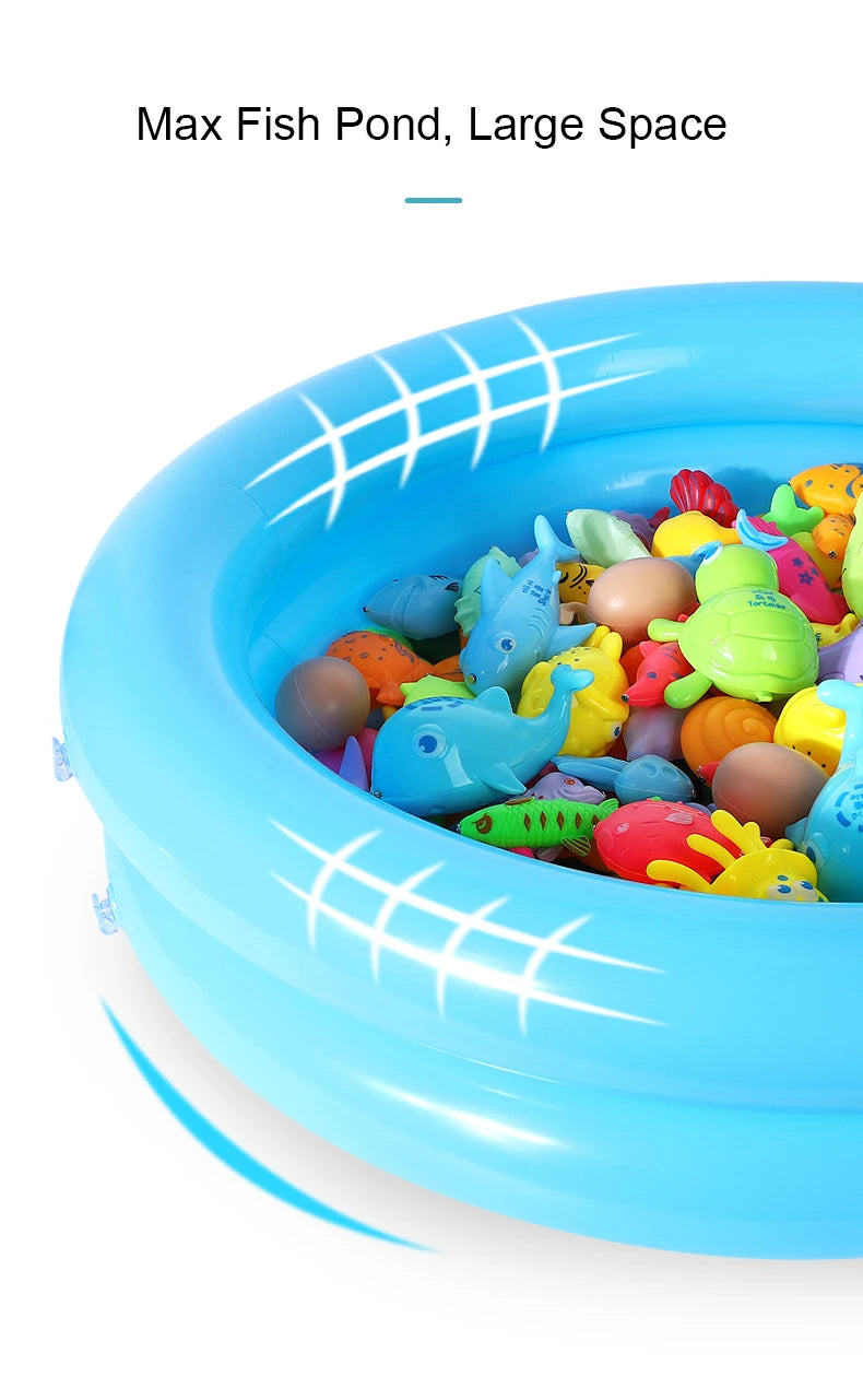 Magnetic Fishing Game with Inflatable Pool