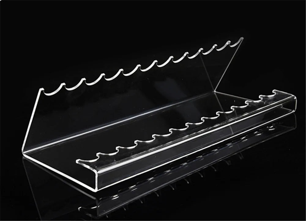 Clear Acrylic Pen Display Holder with Brush Storage