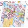 Kawaii Fantasy City 3D Sticker Sheet