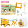 Forest Animal Miniature Dollhouse Furniture Set – 1/12 Scale Bedroom, Kitchen & Bathroom Decor