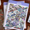 3D Dollhouse Miniature Scene Sticker Book for Journaling and DIY Crafts