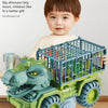Dinosaur Transport Truck Carrier Playset with Tyrannosaurus Rex