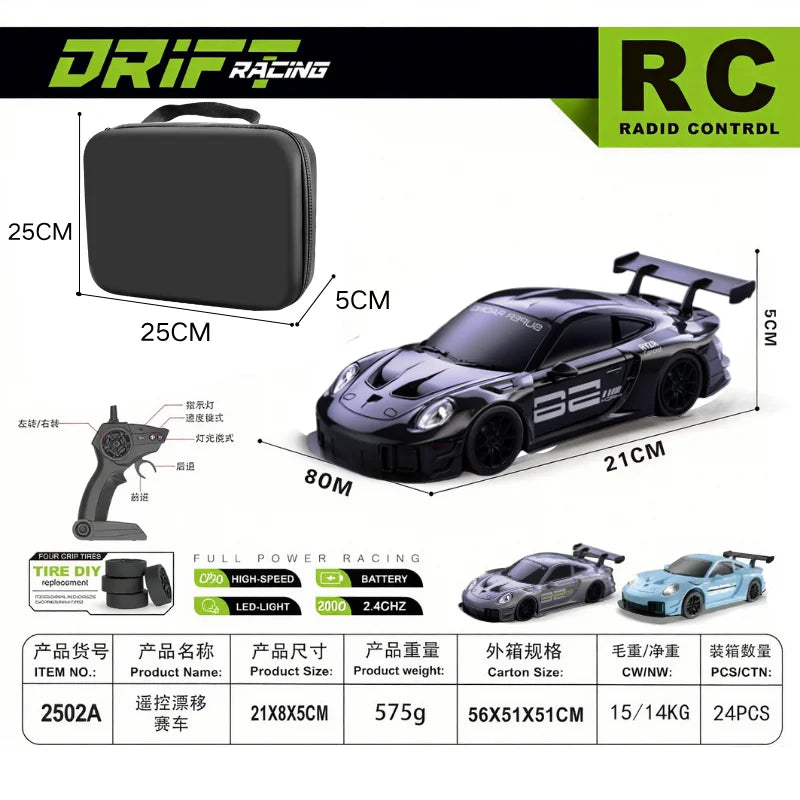 1:24 Scale RC Drift Car – High-Speed Remote Control Sports Car