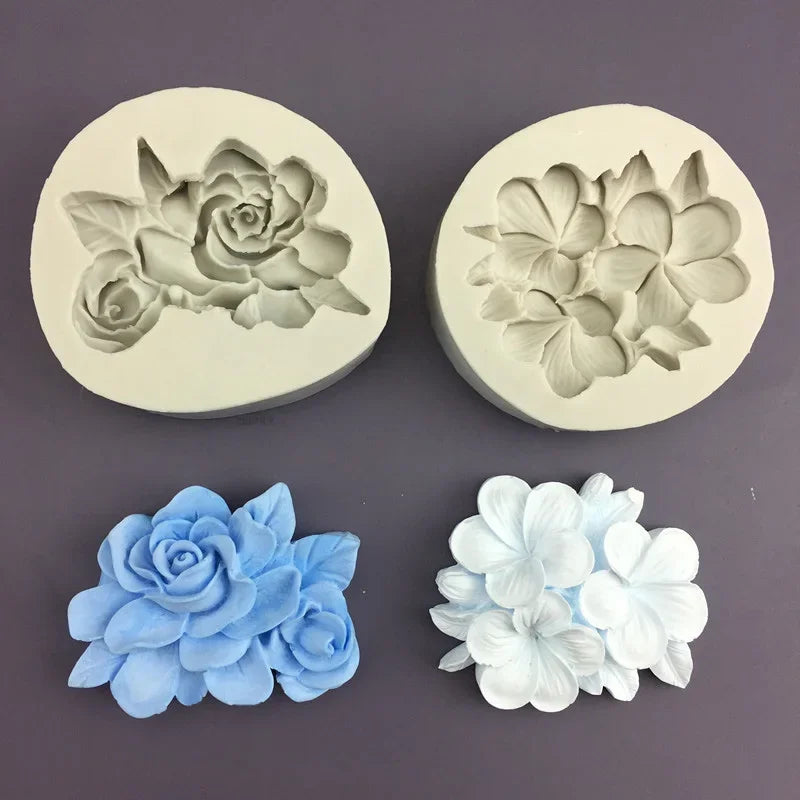 3D Flower Silicone Mold for Baking, Fondant, and Soap Making
