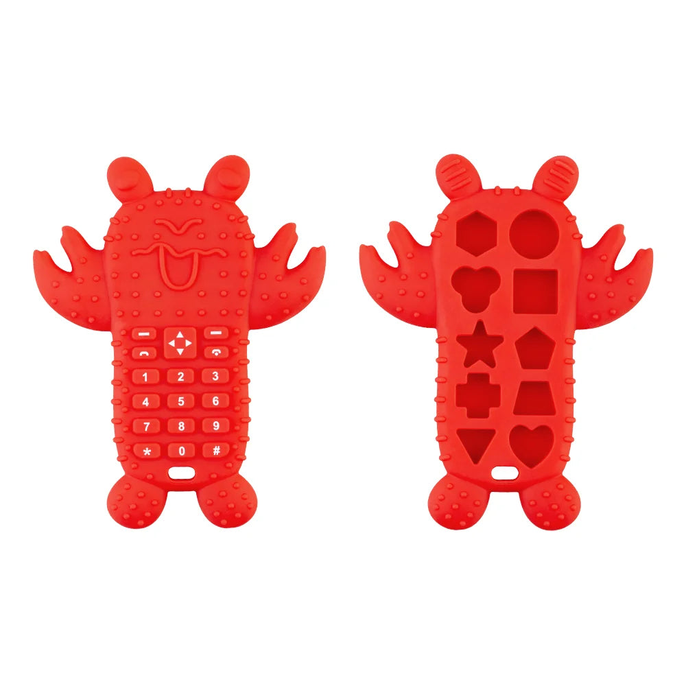 Silicone Remote Control Teether for Baby Teething Relief