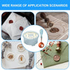 An elegant wax seal melting kit showing various tools including a heater, spoon, and wax seals on paper.
