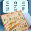 Magnetic Color Sorting Maze Toy – Wooden Montessori Puzzle Board