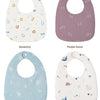Soft Cotton Waterproof Baby Bibs (3-Pack, U-Shaped Design)