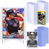 A set of premium PVC trading card sleeves in various colors and sizes, including a card featuring Phil Gosselin.