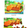 Wooden Animal Jigsaw Puzzles for Toddlers (Set of 12)