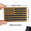 Reflective American Flag Tactical Patch with Glow-in-the-Dark Detail