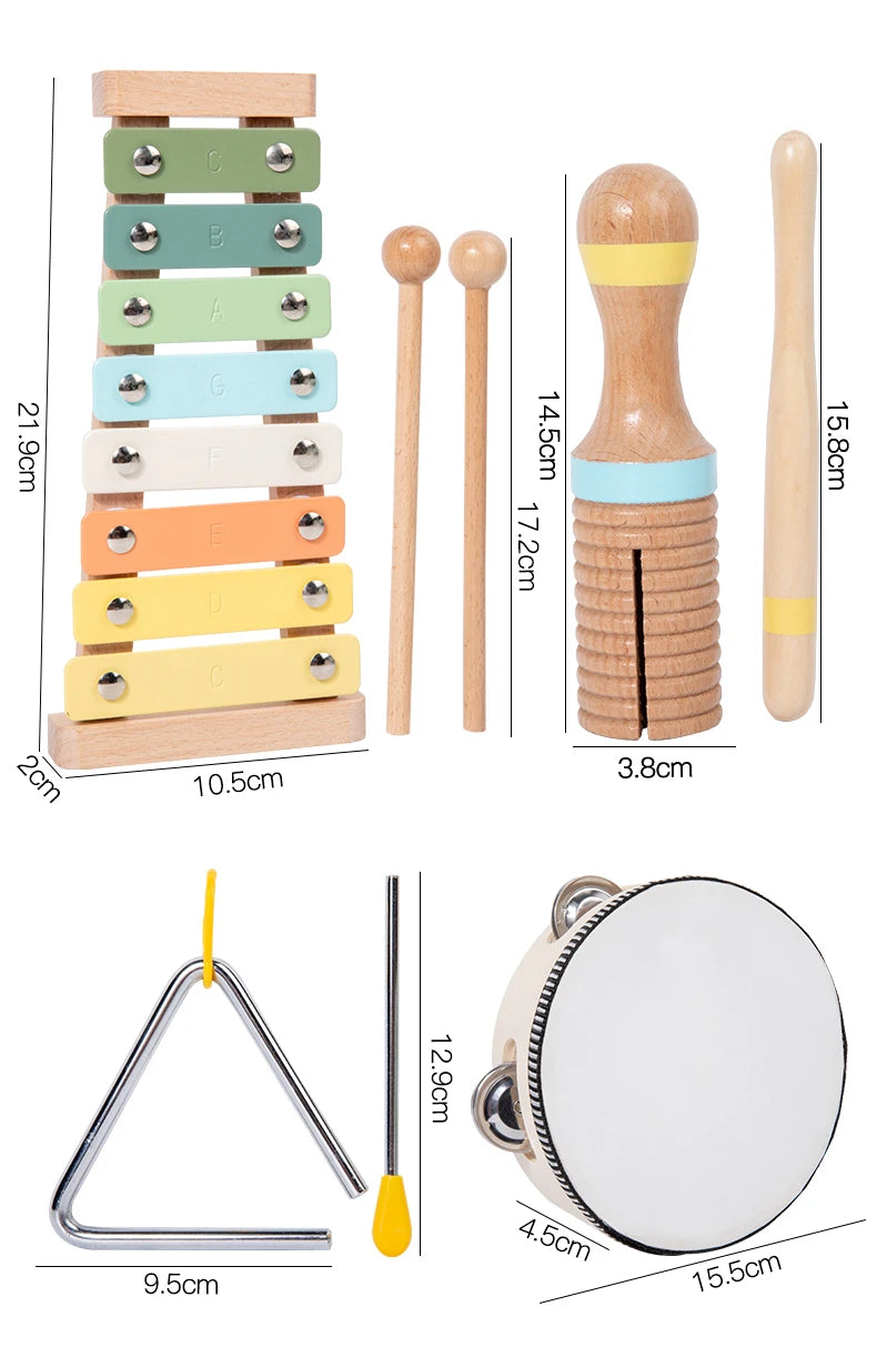 Wooden Montessori Music Set for Kids