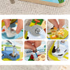 Farm Animal Wooden Screw Puzzle Toy Set with Child-Safe Tools