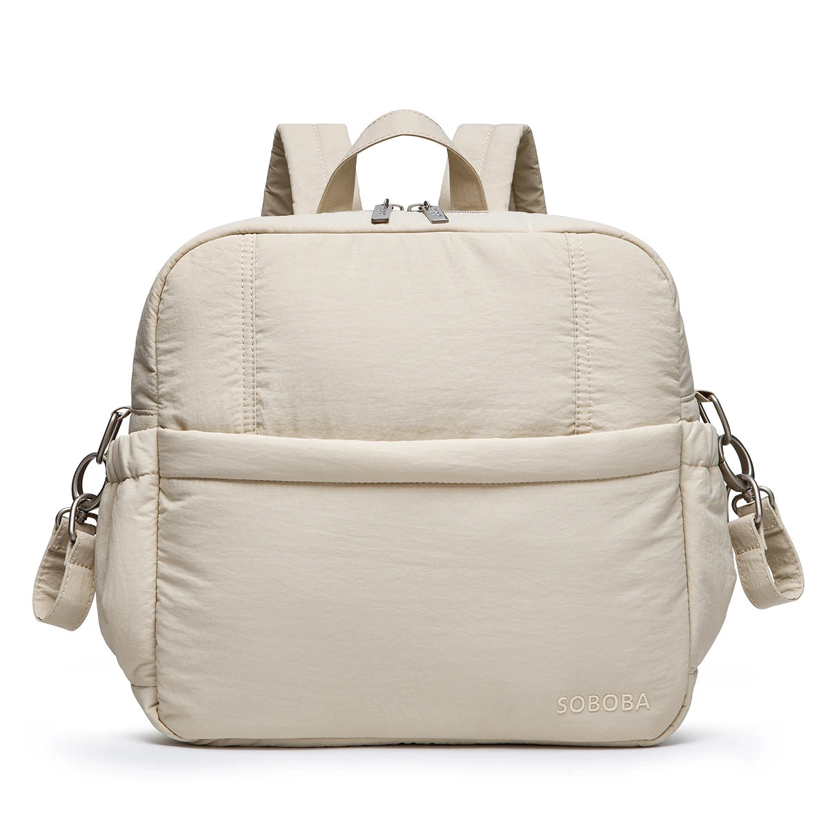 Large Capacity Diaper Backpack with Multiple Pockets