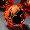 Liquid Core Polyhedral Dice Set for RPG Games