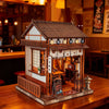 DIY Wooden Miniature Japanese Tavern Model Kit with LED Lighting