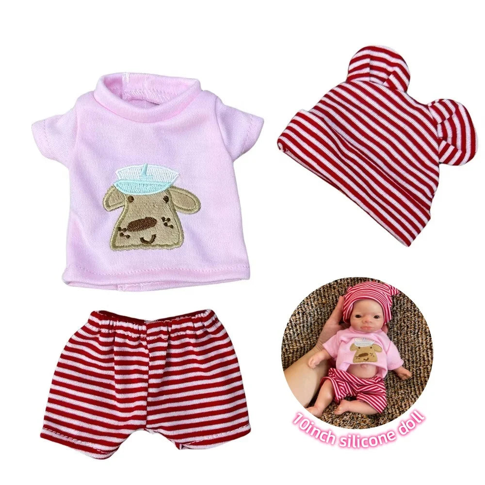 6-Piece Fashion Outfit Set for 10-Inch Reborn Dolls