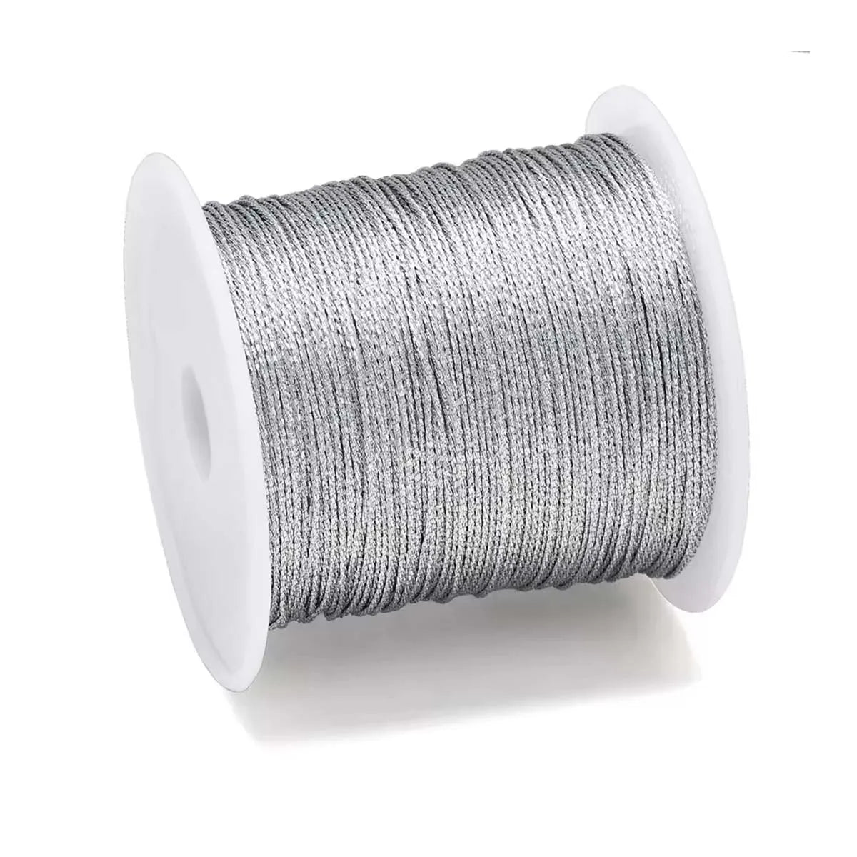 Metallic Gold & Silver Tinsel Thread Cord for Jewelry Making & Crafting