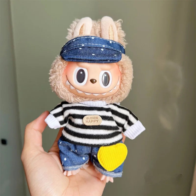 Stylish Outfit Set for 17cm Plush Dolls
