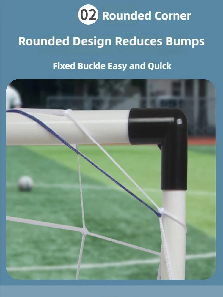 Foldable Soccer Goal Set with Ball and Pump