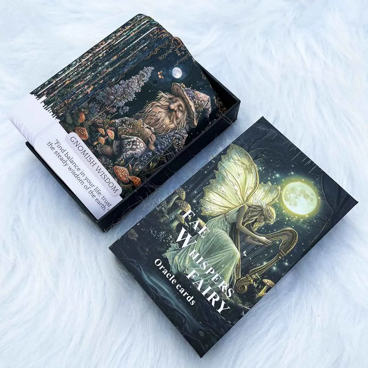 Fae Whispers Oracle Card Deck - 54 Enchanting Cards for Spiritual Guidance
