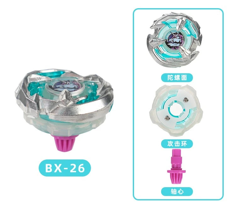 Gyro X Series Metal Battle Spinning Top with Launcher