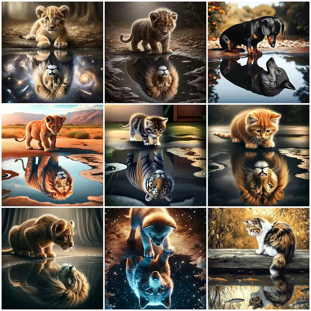 5D Diamond Painting Kit – Animal Portrait Series