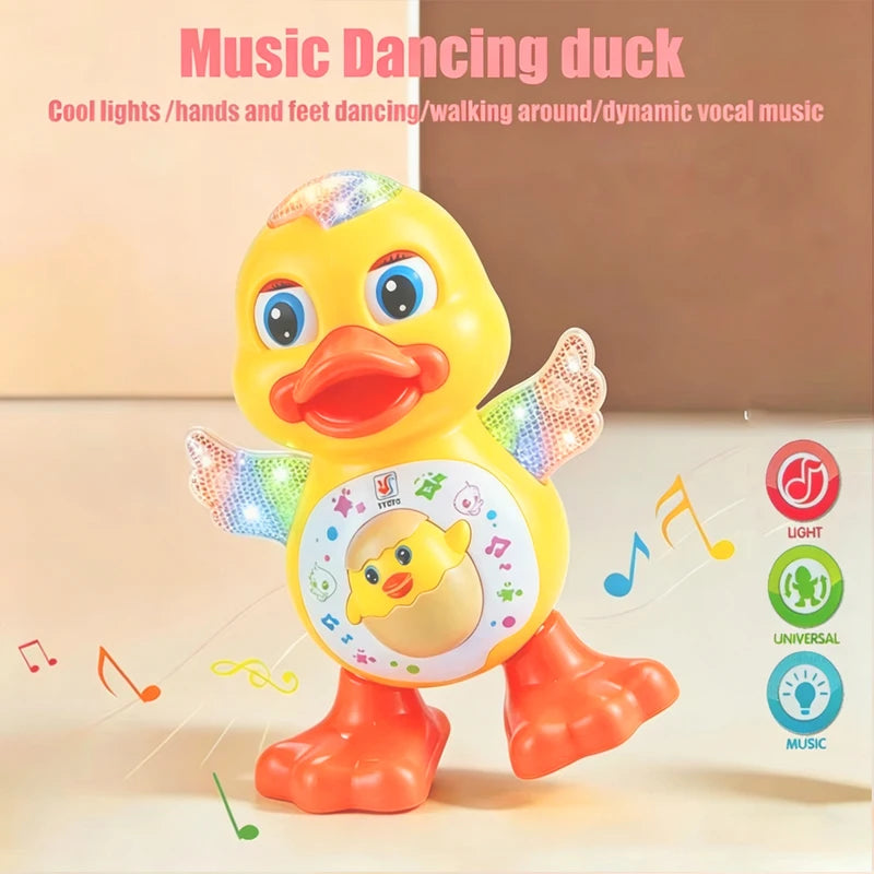 Interactive Musical Dancing Duck Toy with Lights