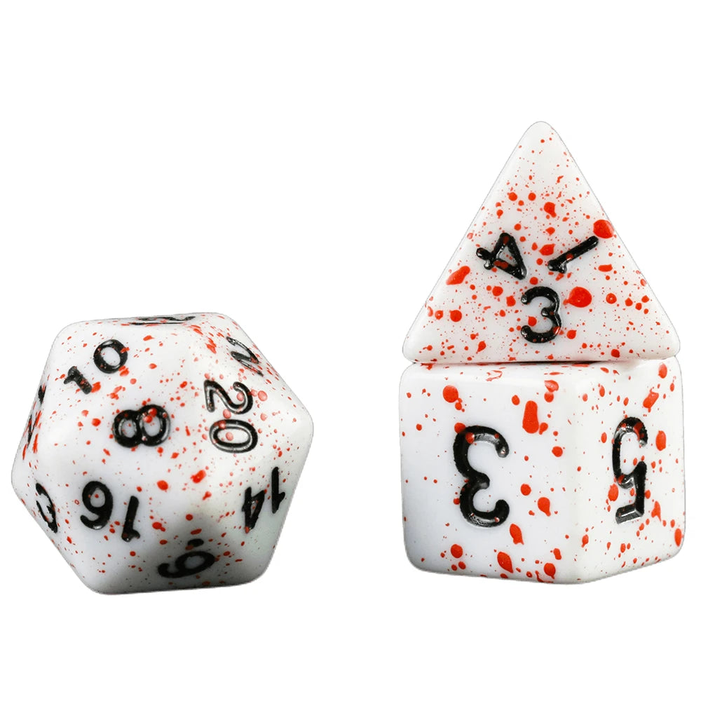 Acrylic Polyhedral Dice Set for Tabletop RPGs
