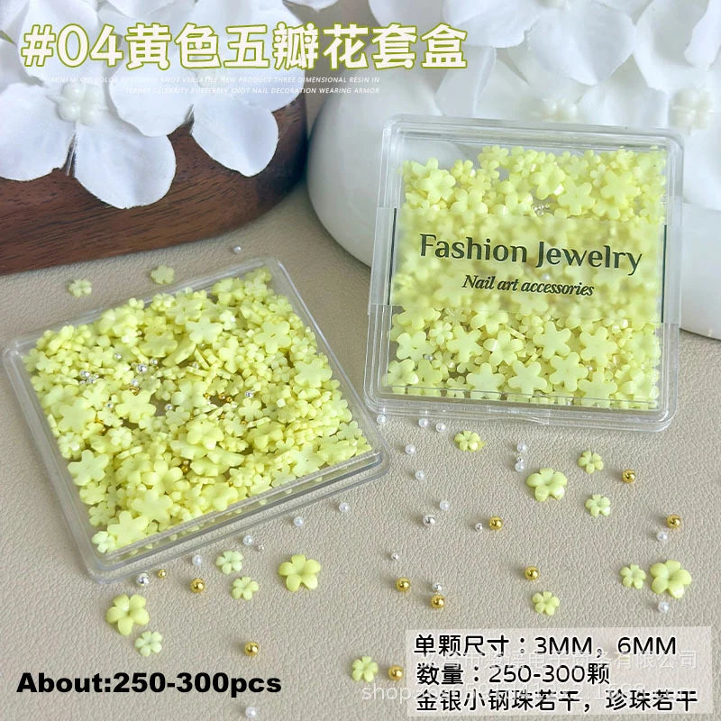 Fruit & Floral Resin Nail Art Decorations
