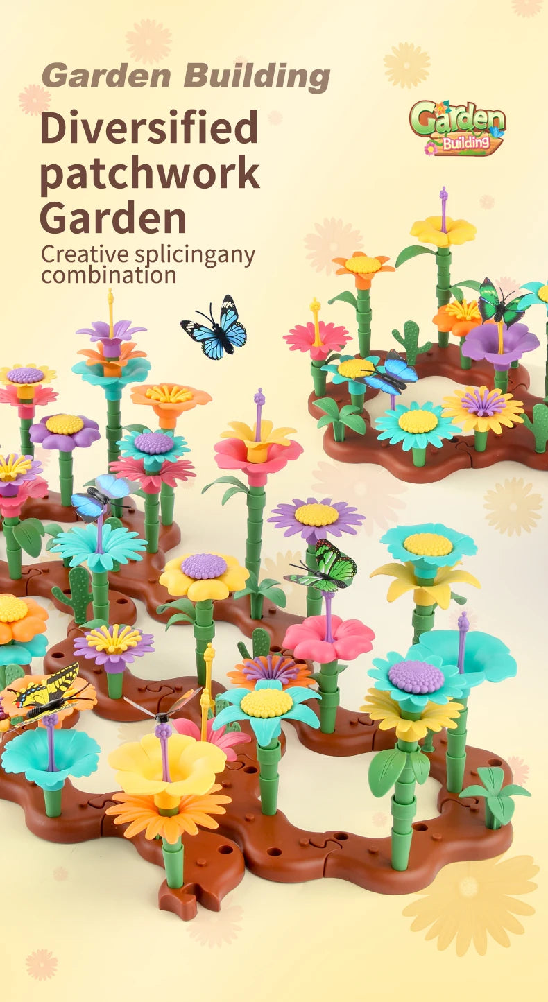 STEM Flower Garden Building Toy Set for Kids