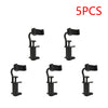 Five black adjustable guitar phone holders for hands-free streaming and recording