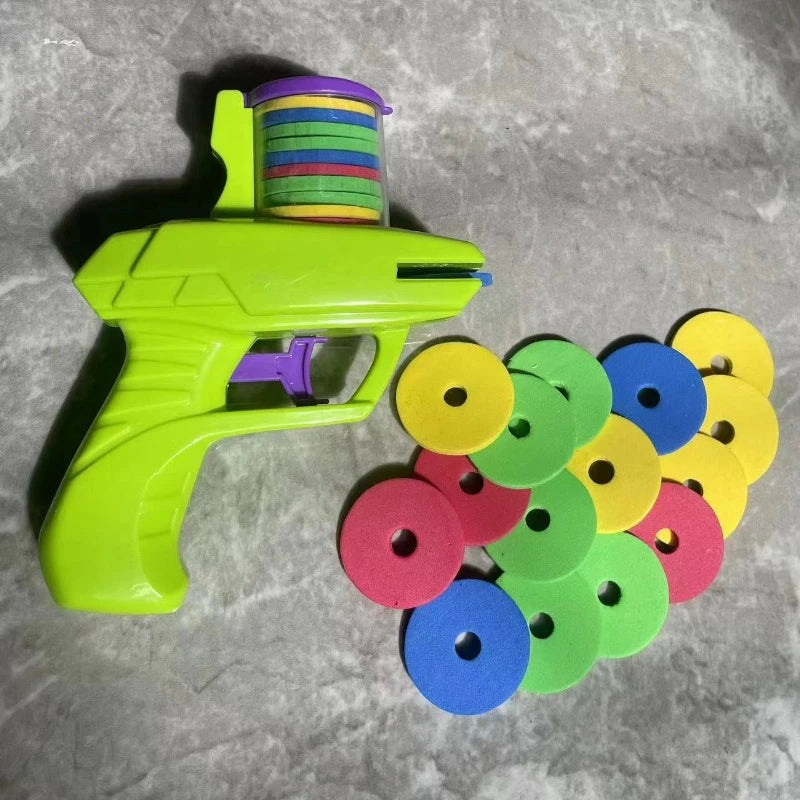 Rapid-Fire Soft Disc Launcher Toy for Outdoor Fun