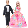 Doll Wedding Dress and Suit Gift Set for 11.5-Inch Fashion Dolls