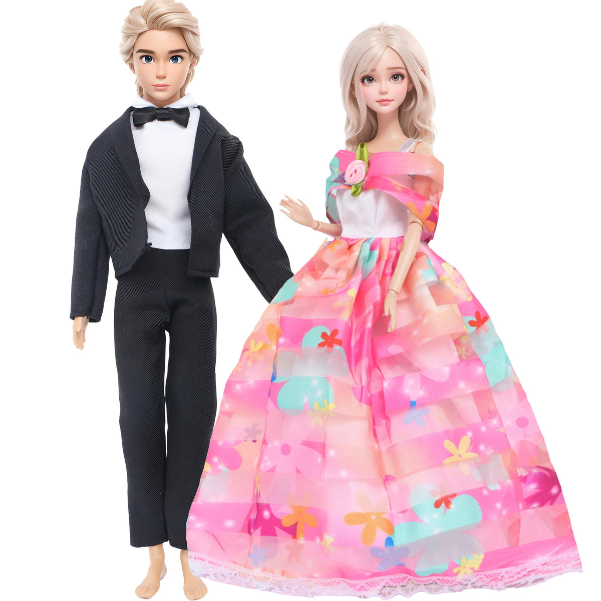 Doll Wedding Dress and Suit Gift Set for 11.5-Inch Fashion Dolls