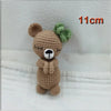 Handmade Amigurumi Plush Toy Set – Fox, Cow & Lamb Sleeping Dolls
