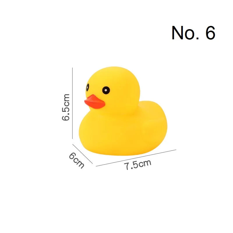 Classic Squeaky Rubber Duck Bath Toy for Babies