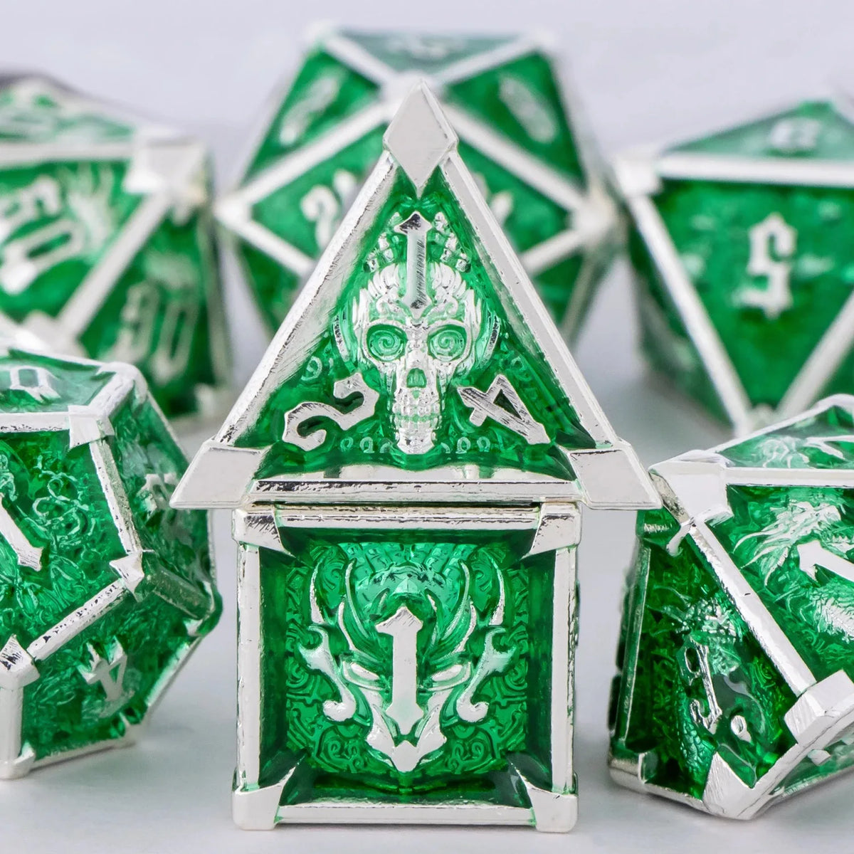Precision Metal Polyhedral Dice Set for RPG & Tabletop Gaming
