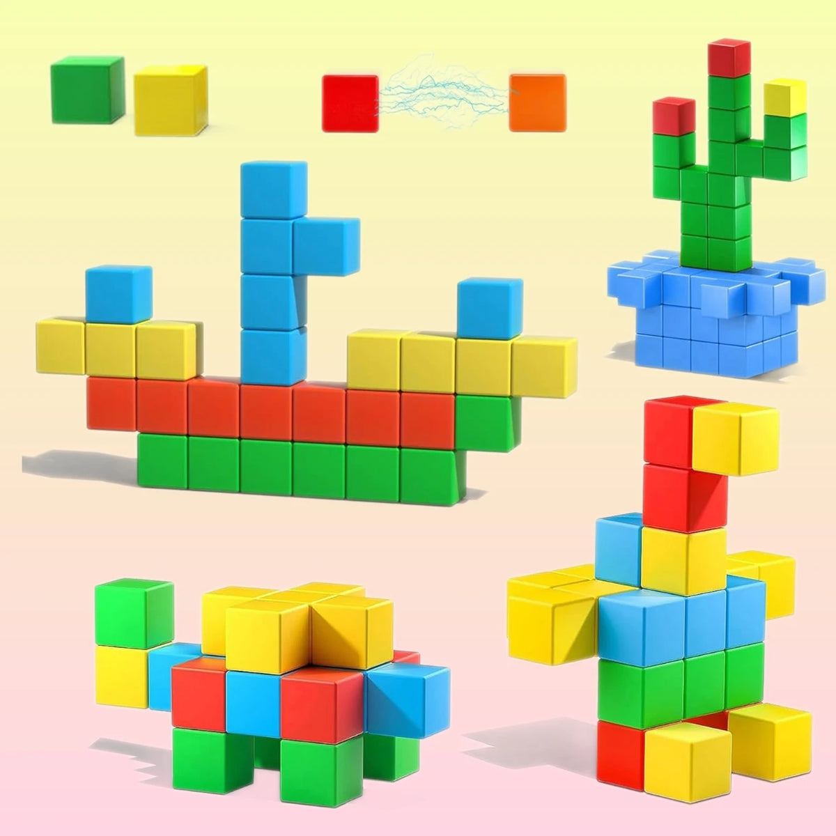Magnetic Building Blocks Set for Kids – STEM Learning Toy