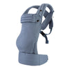 A light blue adjustable cotton baby carrier wrap designed for newborns and toddlers.