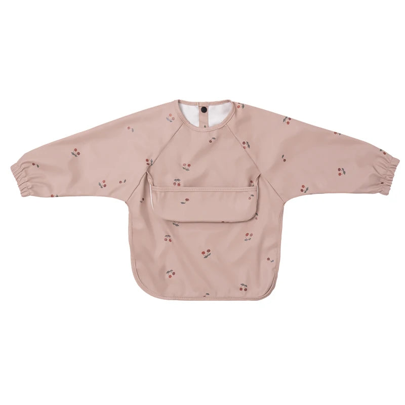 Waterproof Long-Sleeve Art Smock Bib for Toddlers